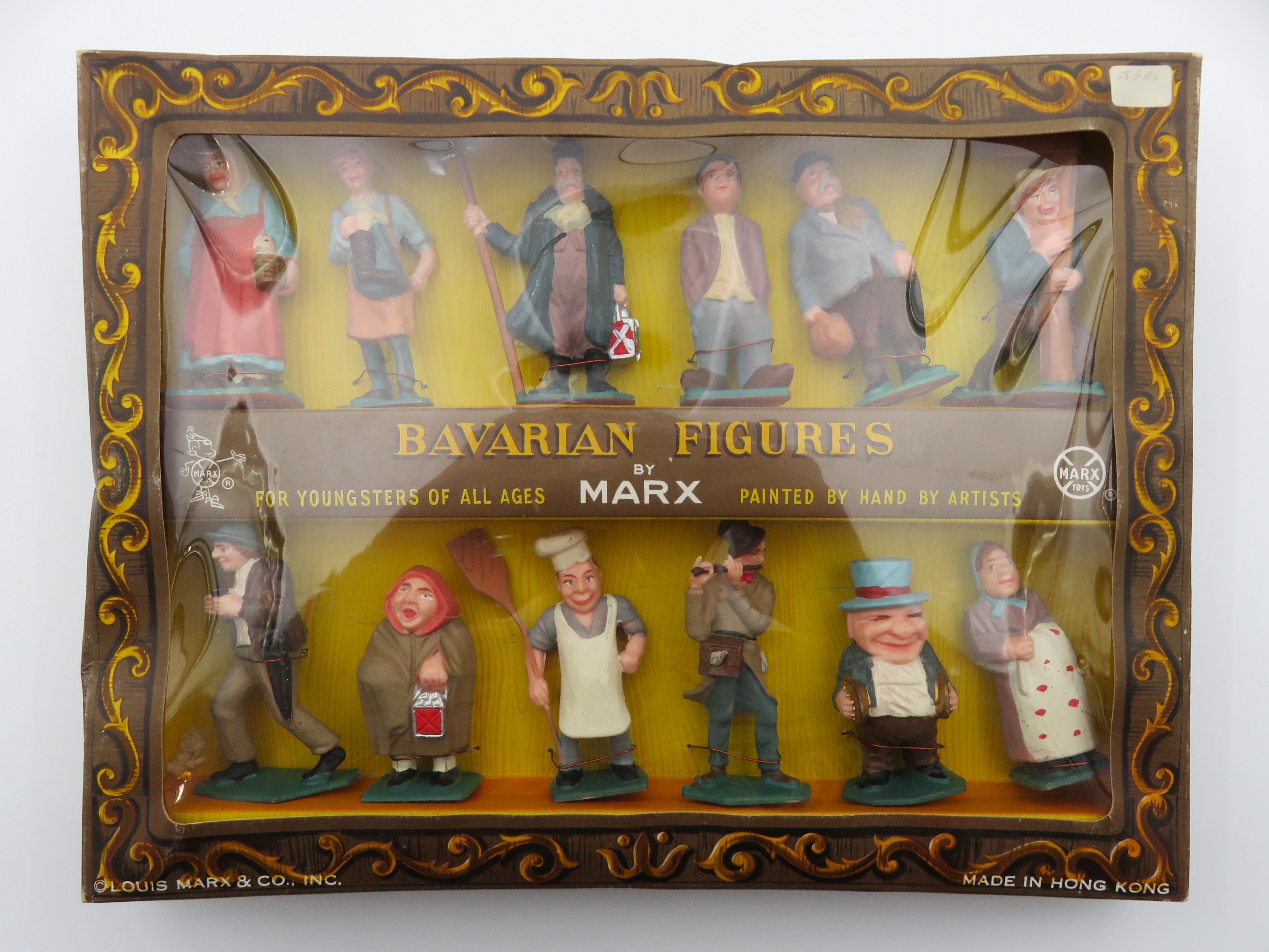 VINTAGE Bavarian Figures Set - Louis Marx & Co./Marx Toys (c. 1960s) Collectible